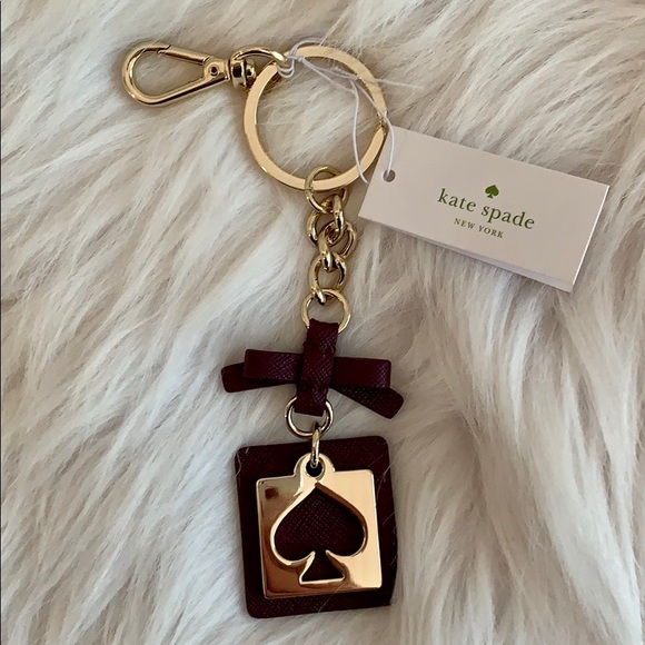 kate spade NY 4 Cut Out Spade Key chain/Key Fob - Picture 3 of 4
